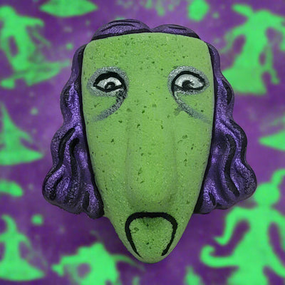 Shock Nightmare Before Christmas Bath Bomb - Halloween Bath Fizz by Topher's Beard and Soap Co., Brantford, Ontario, Canada