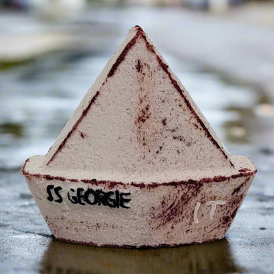 Georgie Boat Bath Bomb - Hand-Painted IT Movie Inspired Bath Fizz by Topher's Beard and Soap Co., Brantford, Ontario, Canada