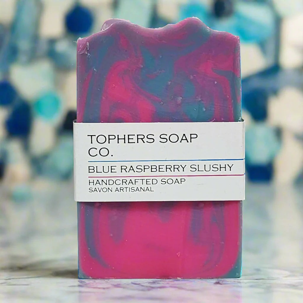 Blue Razz Slushy Soap | Sweet & Nostalgic | Tophers Soap Co.