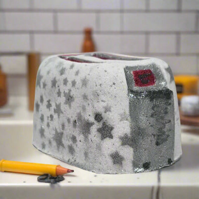 "Fuck It, Taking my Last Bath" Toaster Bath Bomb - Novelty Bath Fizz by Topher's Soap Co., Brantford, Ontario, Canada