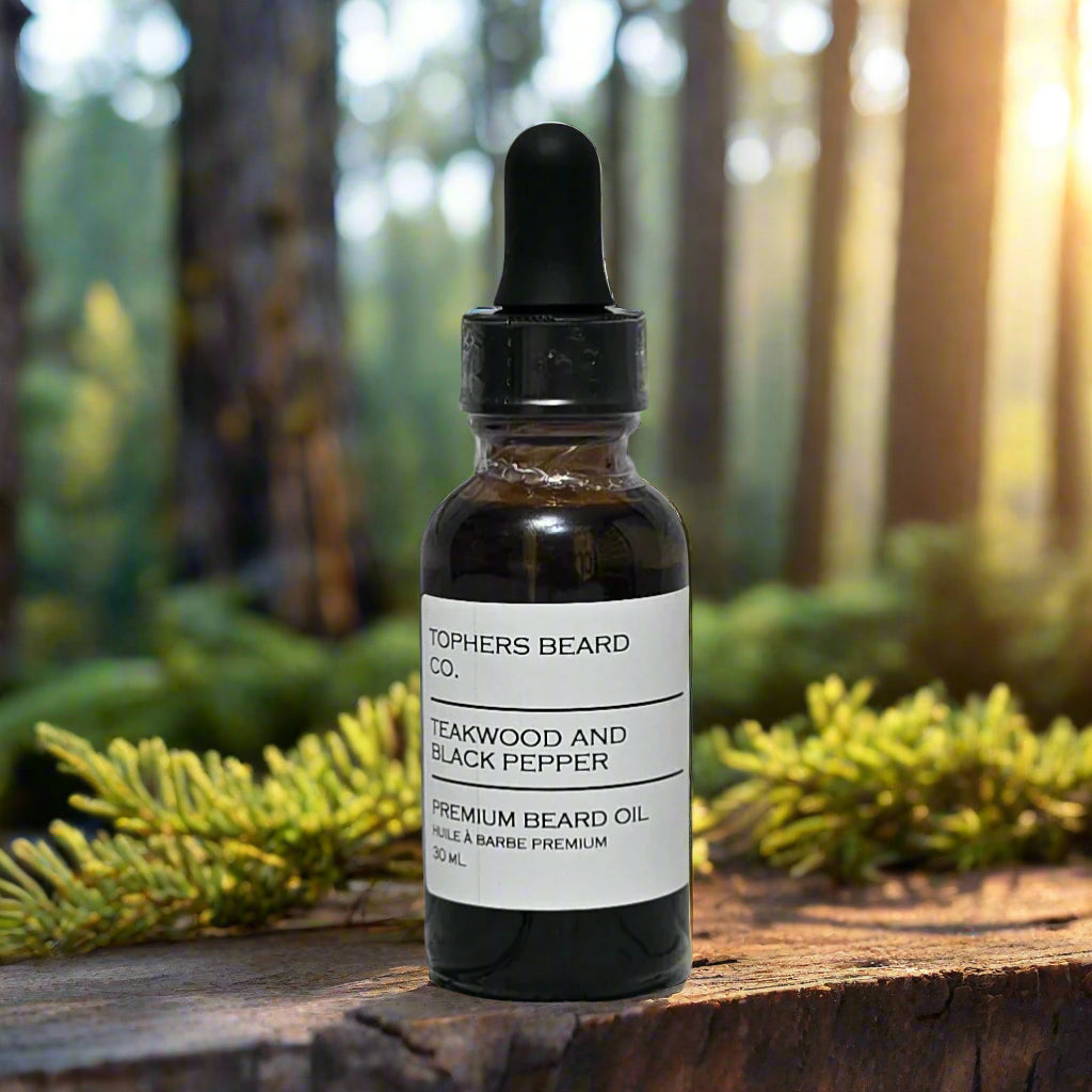 Teakwood and Black Pepper | Premium Beard Oil