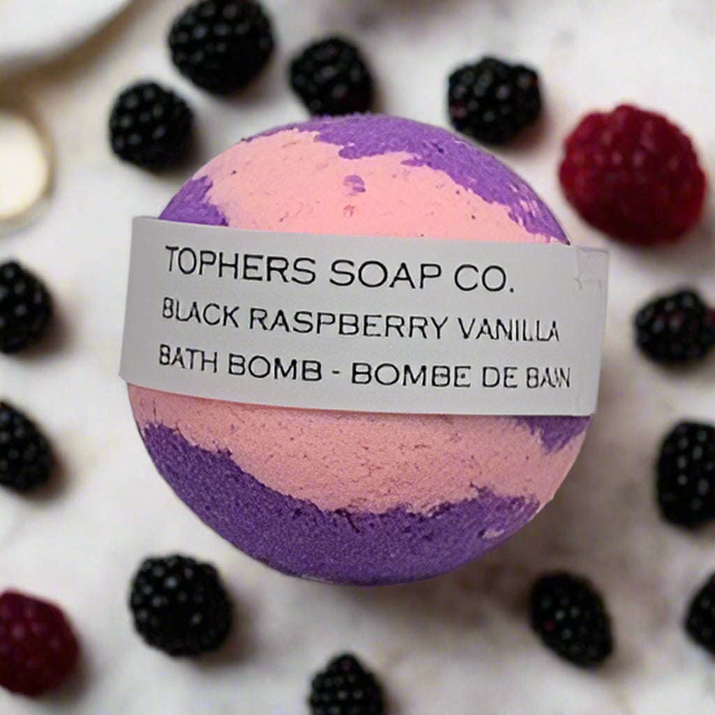 Black Raspberry Vanilla | Foaming Bath Bomb