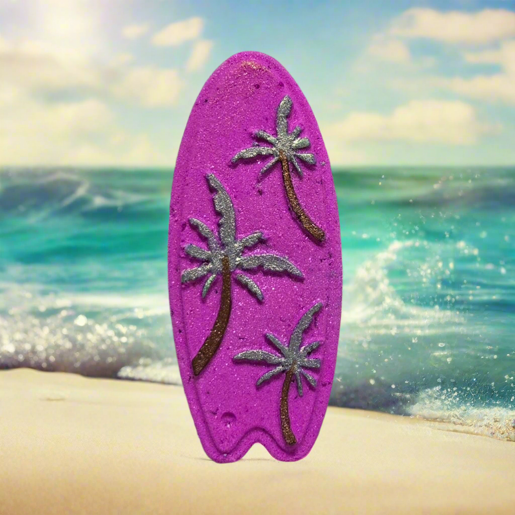 Surf Board | Hand Painted Bath Bomb