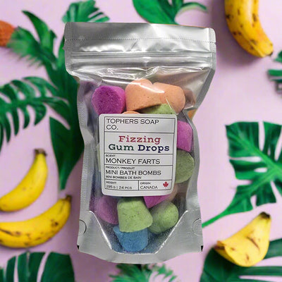 Fizzing Gum Drops | Mini Foaming Bath Bomb