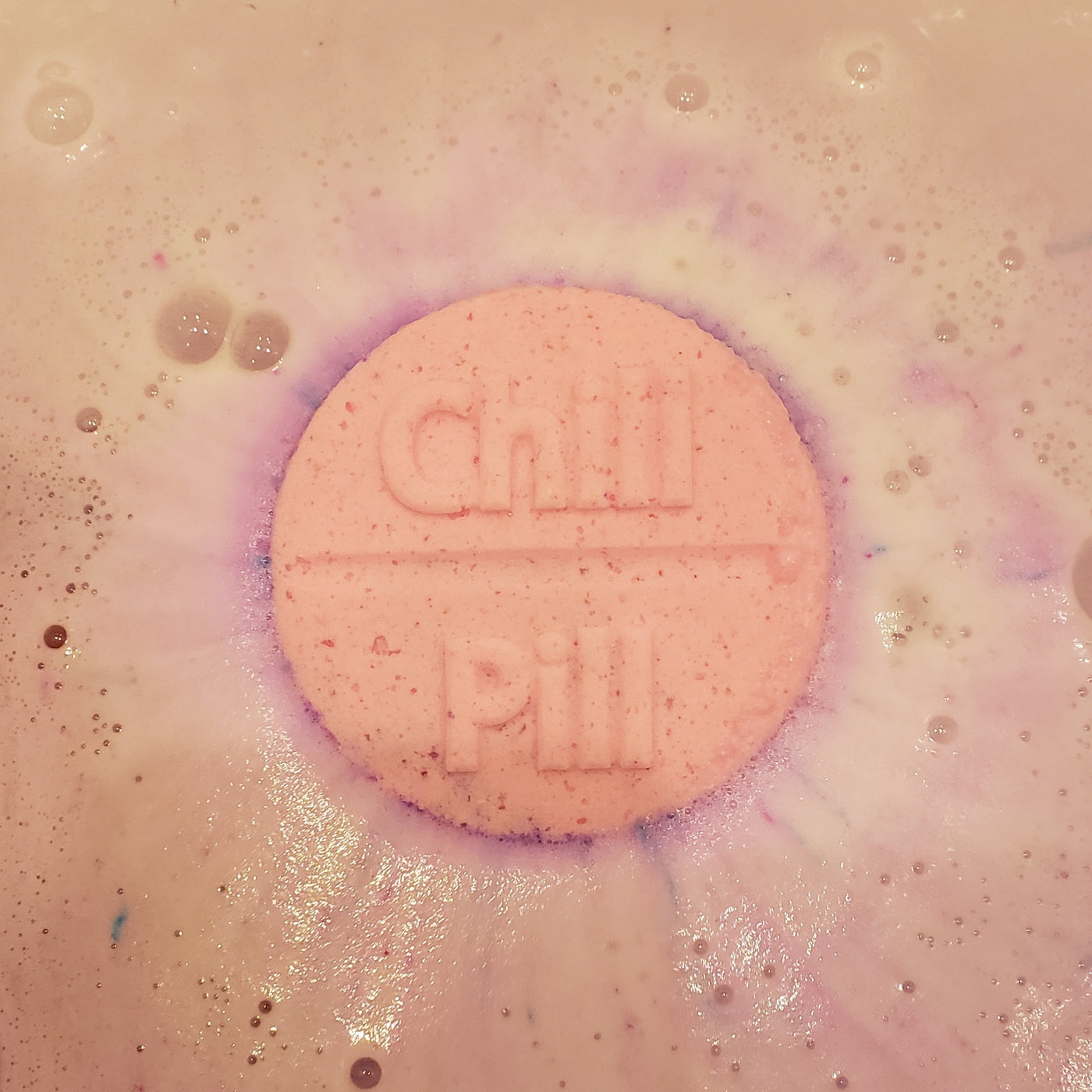 Orange Vanilla Chill Pill Bath Bomb