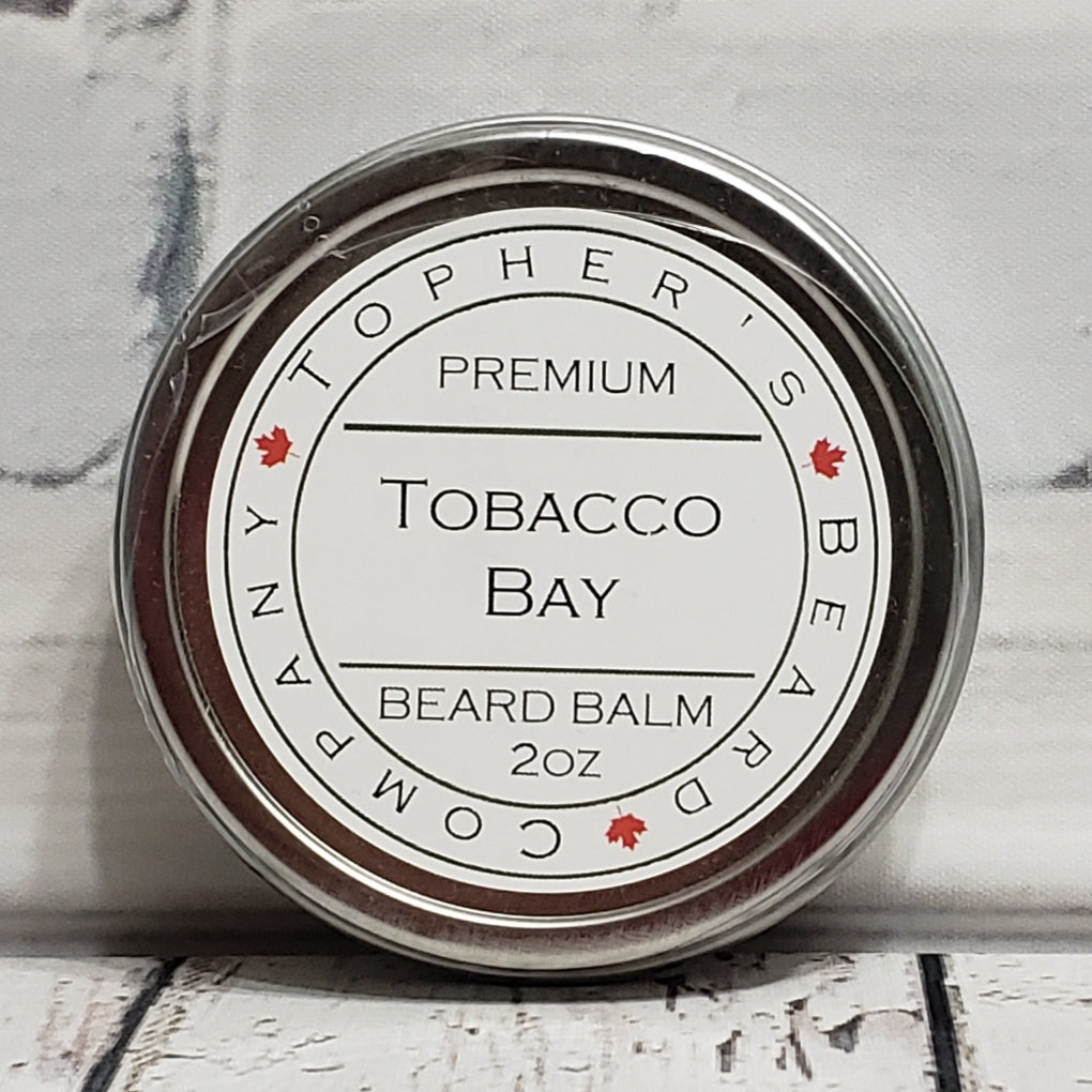 Tophers Beard Company Tobacco Bay Premium 2oz Beard Softening Balm