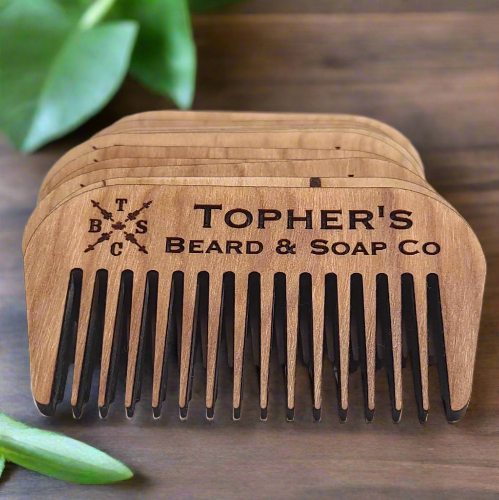 Cherry Wood Beard Combs