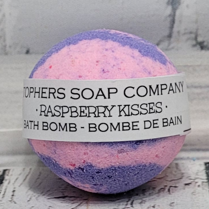 Raspberry Kisses | Foaming Bath Bomb