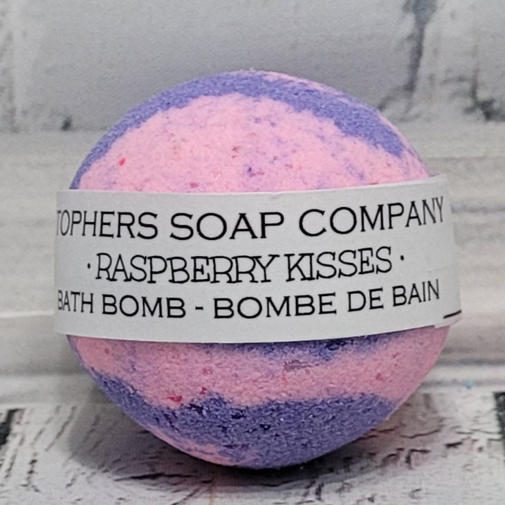 Raspberry Kisses Foaming Bath Bomb