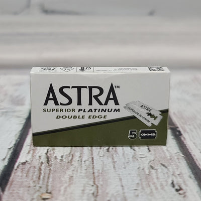 Astra Superior Platinum Double Edge Safety Razor Blades - 5 pack