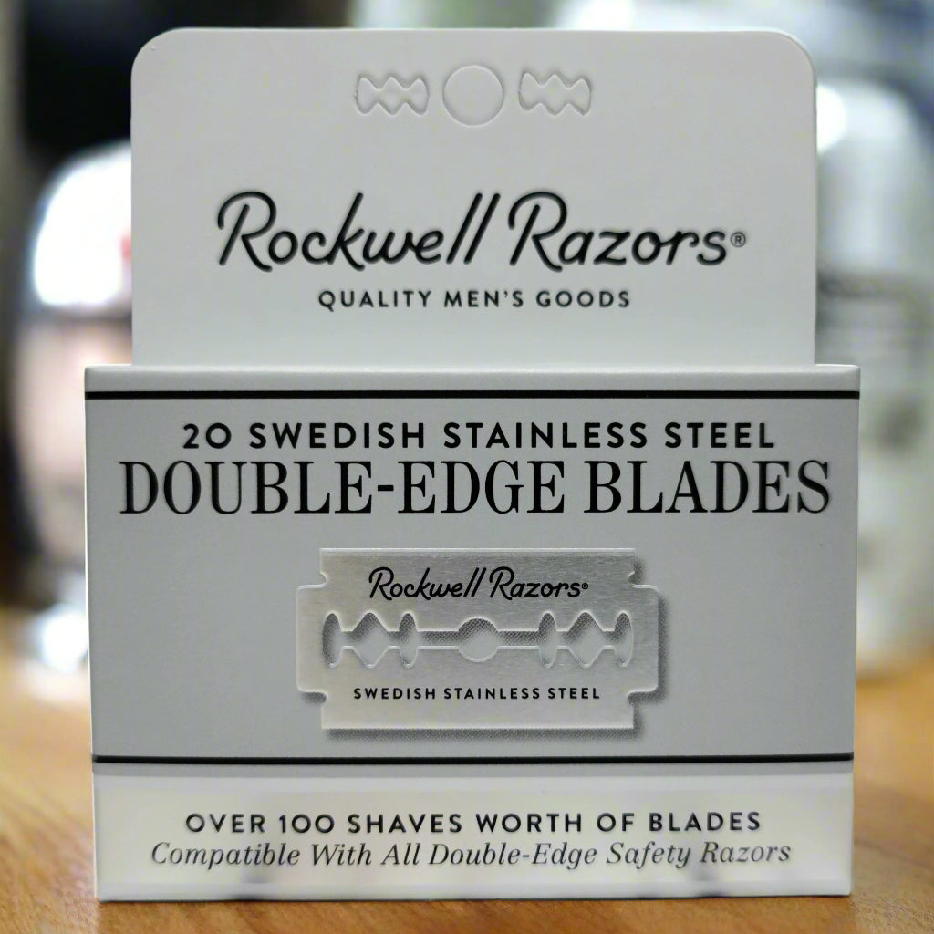 Rockwell Razors Swedish Stainless Steel Double Edge Razor Blades - 20 and 5 Blade Packs, Quality Shaving, Available in Brantford, Ontario, Canada
