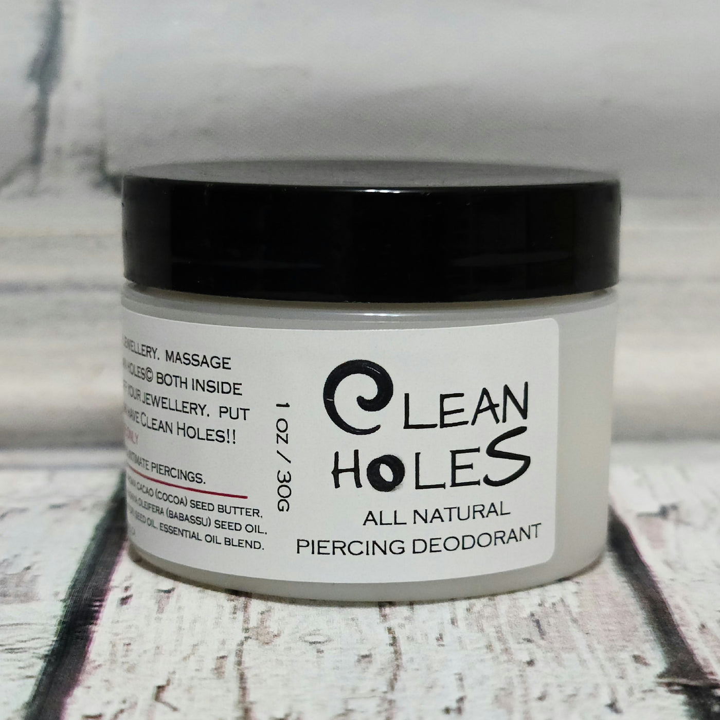 Clean Holes -100% Natural Piercing Deodorant