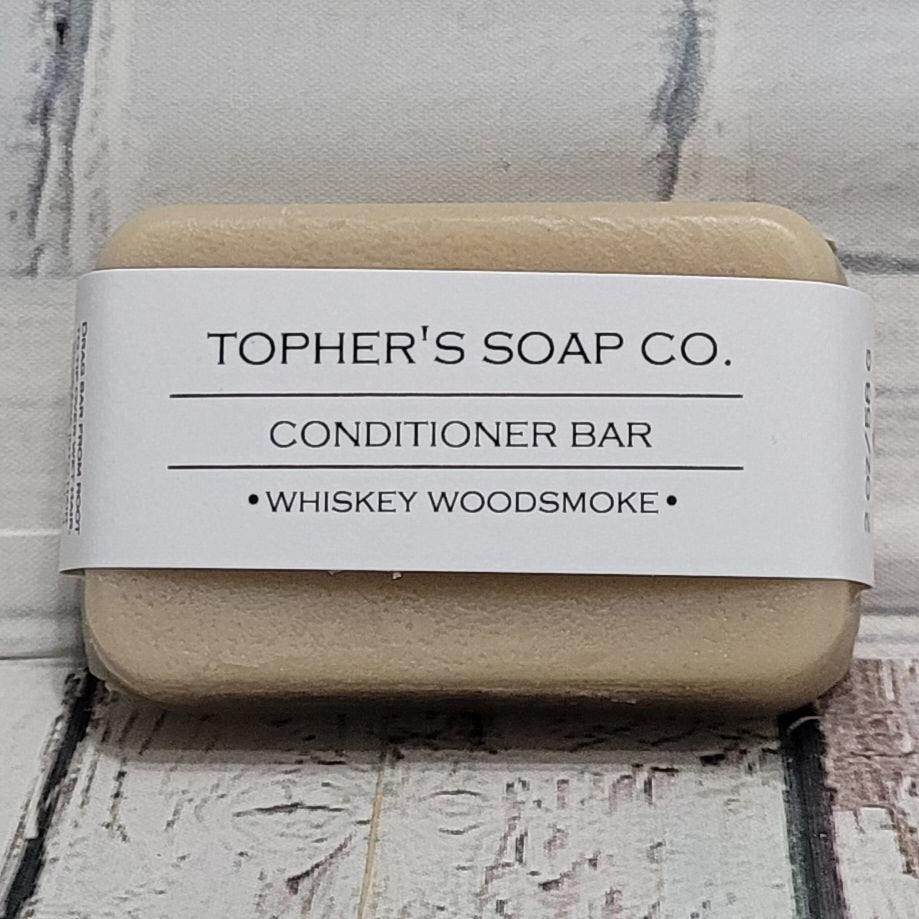 Solid Conditioner Bar - Whiskey Woodsmoke