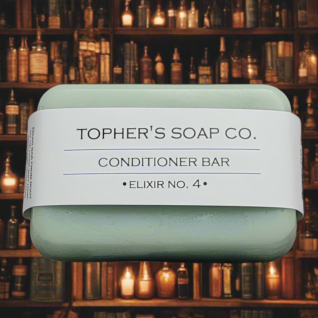 Topher's Soap Co. Elixir No. 4 Conditioner Bar - Solid Hair Conditioner, Made in Brantford, Ontario, Canada