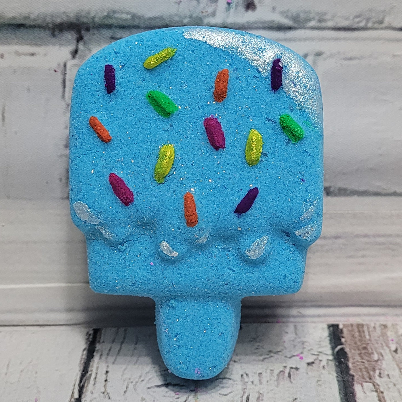 Blue Freezie Popsicle |  Hand Painted Foaming Bath Bomb