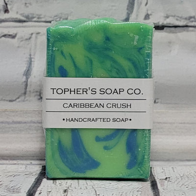 Handcrafted Cold Process Soap | Caribbean Crush | Tophers Beard and Soap Company