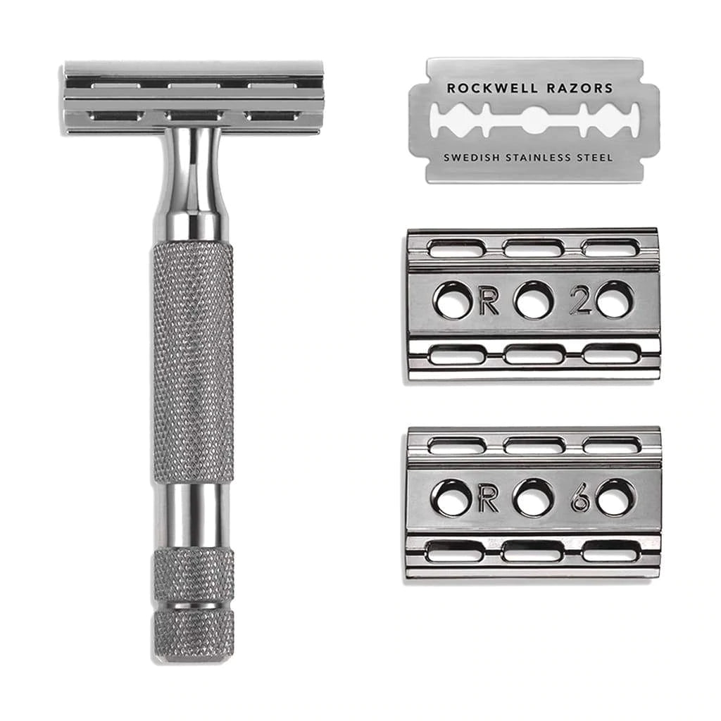 Rockwell 6C DE Razor - Gunmetal | Adjustable Shave | Tophers Soap Co.
