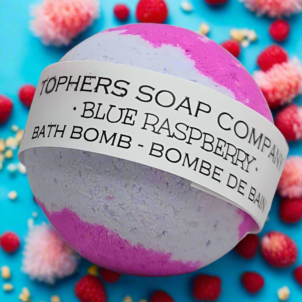 Blue Raspberry Foaming Bath Bomb