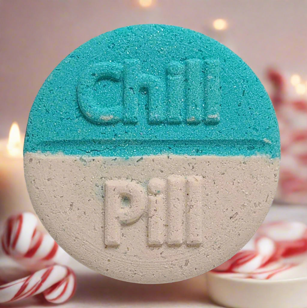 Peppermint Cream Chill Pill Bath Bomb