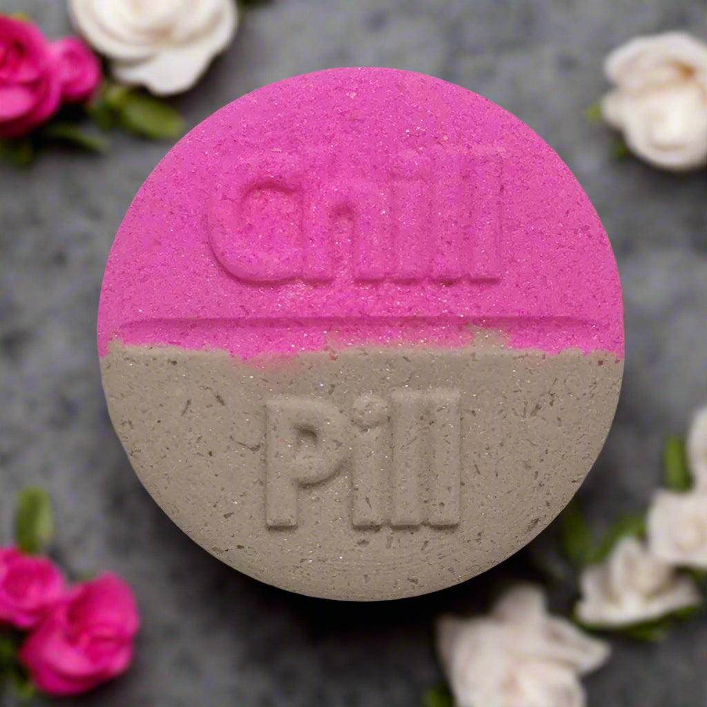 Sandalwood + Rose Petal Chill Pill Bath Bomb