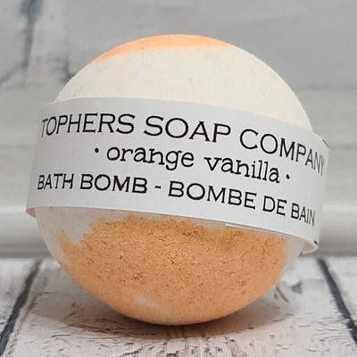 Orange Vanilla Foaming Bath Bomb