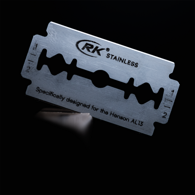 RK Stainless Steel Blades for Henson AL13 Razors - Available at Tophers Beard and Soap Co. Ontario.