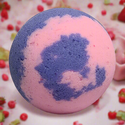 Raspberry Kisses Foaming Bath Bomb