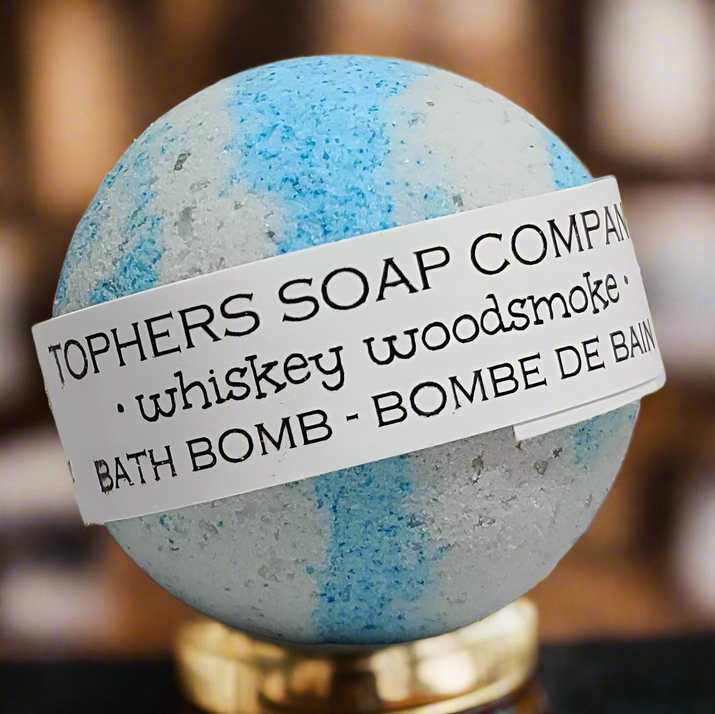 Whiskey Woodsmoke Foaming Bath Bomb